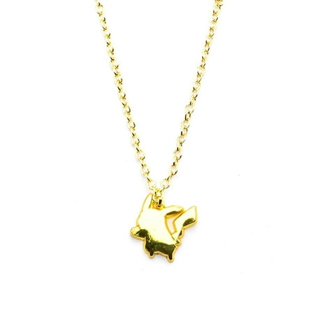 Pokemon Pikachu Gold Plated Pendant Necklace