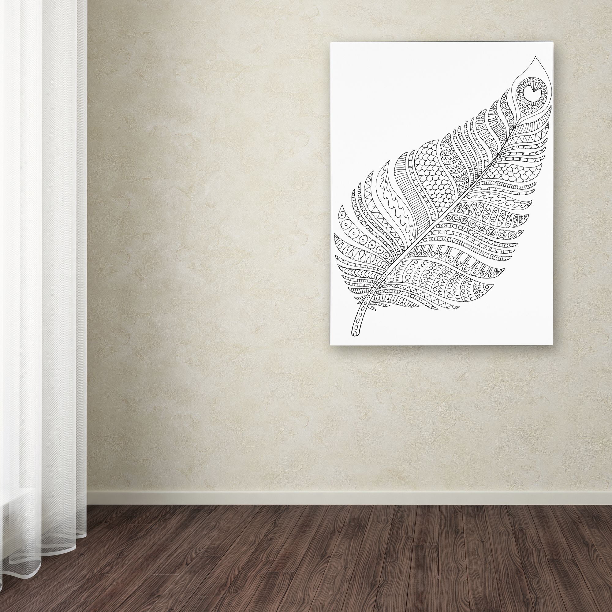 Trademark Fine Art "Single Feather" Canvas Art by Hello Angel