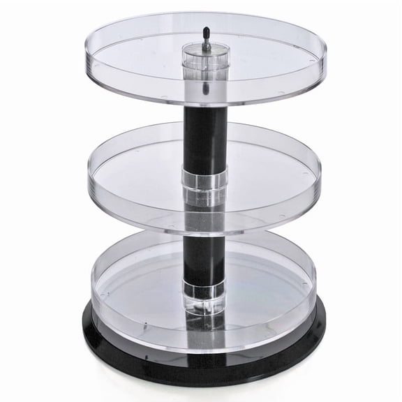 Three Tier Revolving Display 13.5"H x 11" Diameter