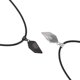 thumbnail image 3 of Heytea Two Souls One Heart Pendant Necklaces For Couple,wishing Stone Creative Magnet Couples Necklace Black+silver 02 ----Product code 37537, 3 of 5
