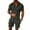 Black, variant on Mens Shorts Set Two Piece Set Casual Polo Shirts & Shorts Summer Clothes for Men Beach Shorts Vacation Outfit
