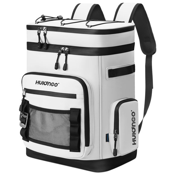 Mochila térmica Hulongo 30 L, impermeable, a prueba de fugas, blanca