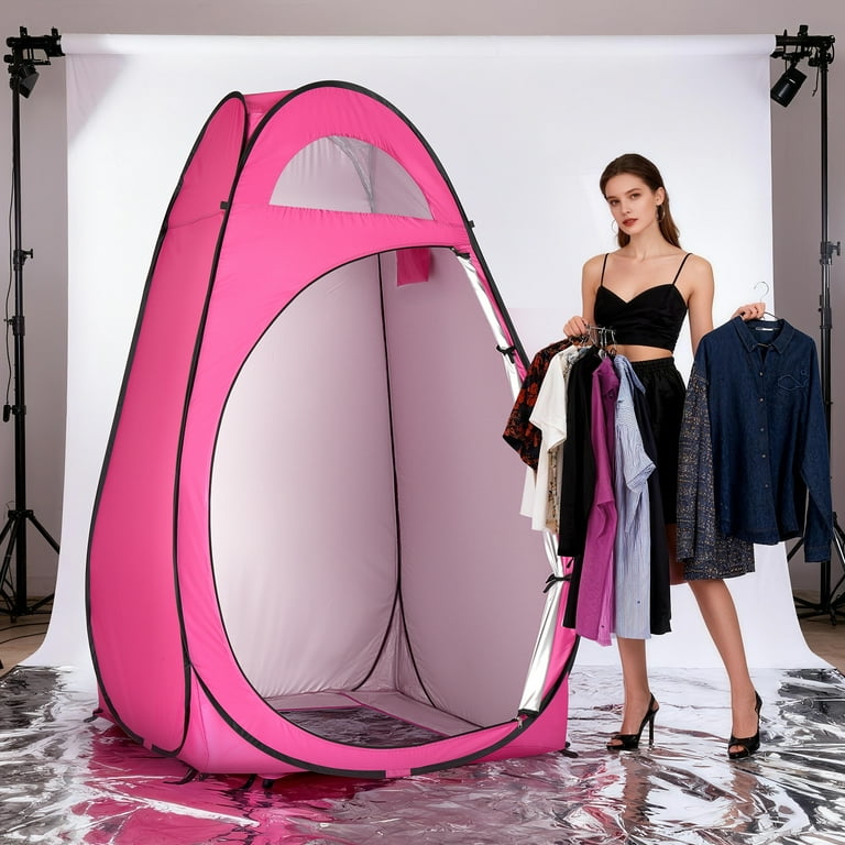 pop up dressing room pink Ktaxon Camping Shower Tent, Portable Pop Up Changing Tent, Waterproof Dressing  Room Privacy Tent for Camping Beach, Light Pink