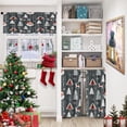 thumbnail image 3 of Christmas Winter Santa Cool Kitchen Curtains Window Curtains and Valances Set 36 Inch, Deer Happy Snowflake Xmas Tree Short Tier Curtain for Kitchen, Grey Christmas Small Kitchen Decor, 3 of 6