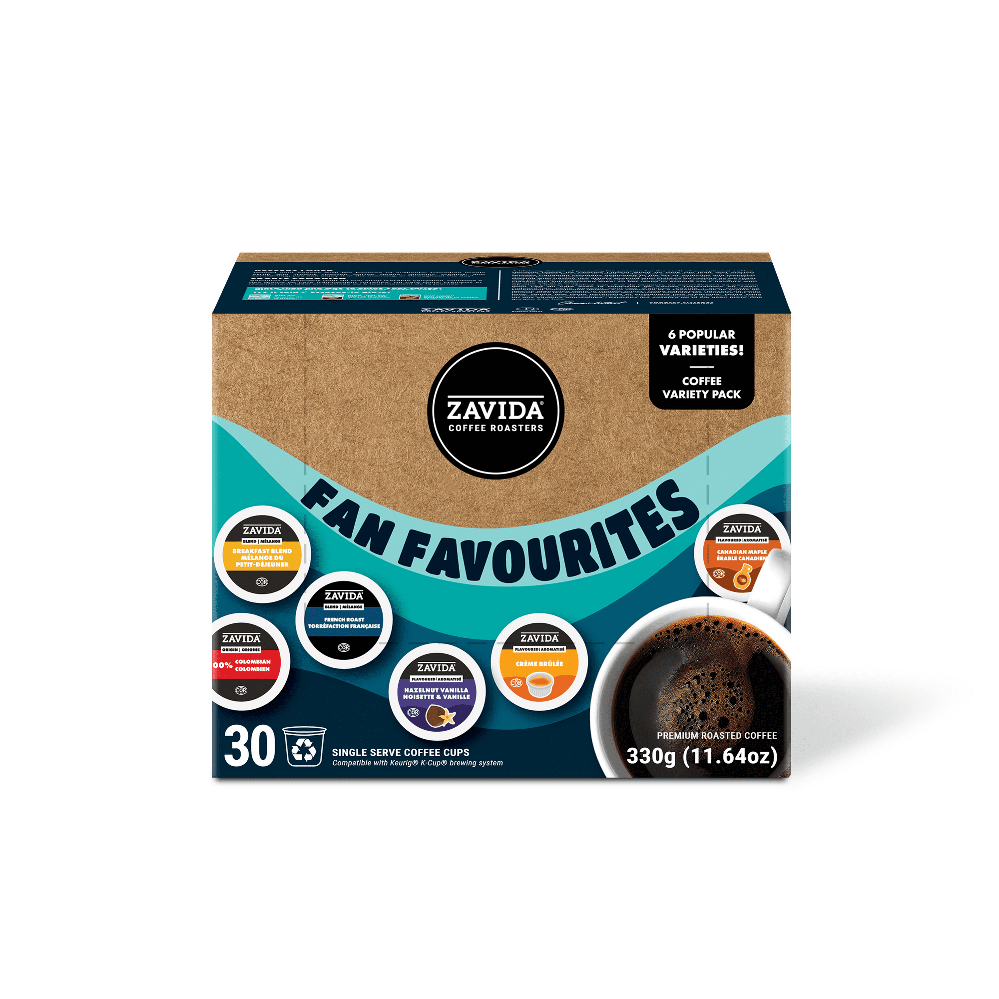 Zavida Flavour Explosion Variety Pack, Light, Medium & Dark Roast