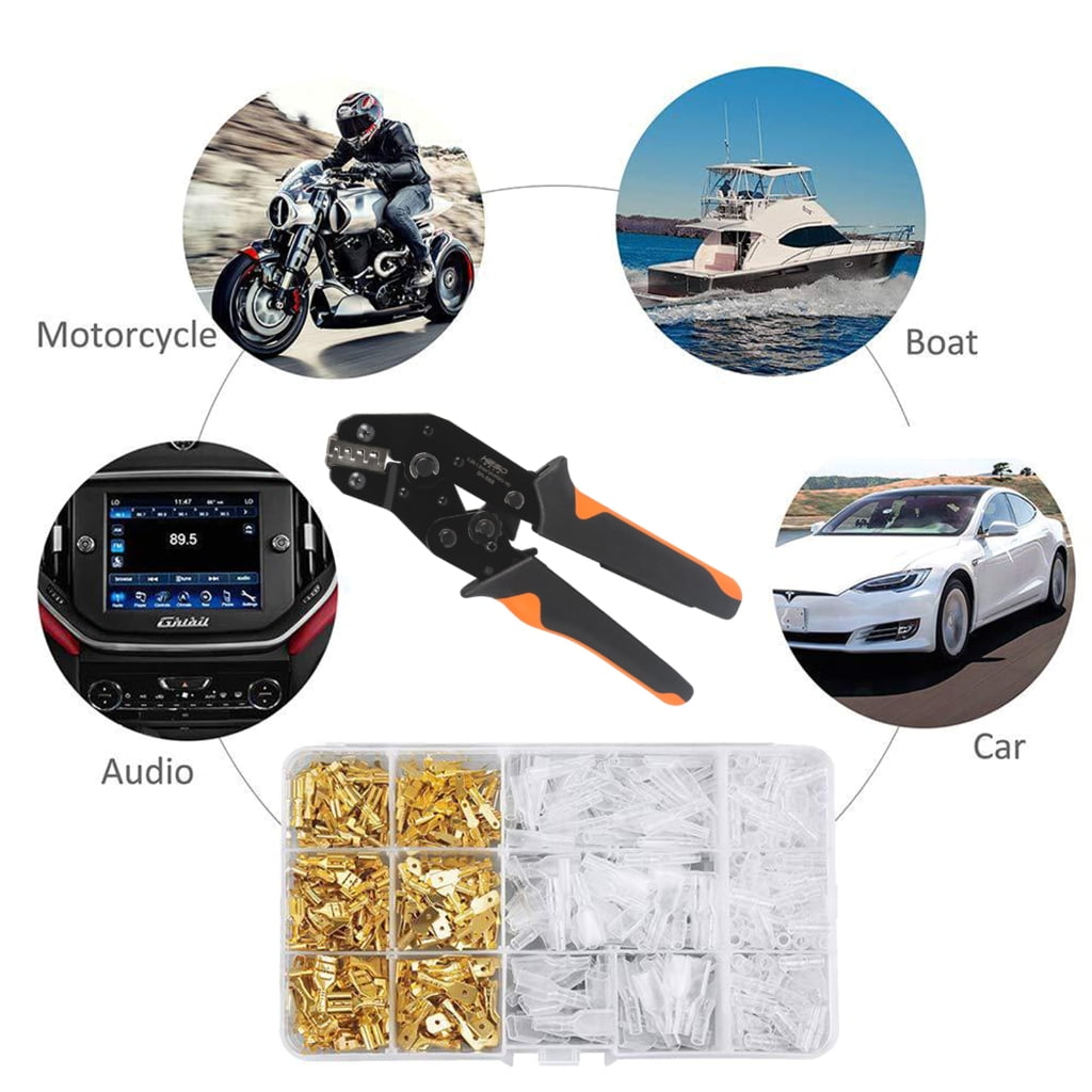NEXAVKPR Crimping Tool Kits Adjusting Ratcheting Wire Crimping Tool Kits Crimper Plier