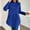 *Blue, variant on Women Hoodies Dress, Hooded Sweatshirts Dress ,Casual Long Sleeve Tunic Dress ,Oversized Sweatshirts with Pocket Coffee,Womens Plus XXL