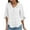 White, variant on ZZwxWA Womens Short Sleeved V-neck Top/shirt Women's Casual Shirt Ruffled Business 2025 Summer Fashion Work Shirt