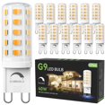 thumbnail image 1 of Bombilla LED TJOY G9 regulable, 4 W, 3000 K, 120 V, 450 lm, paquete de 12, 1 of 7
