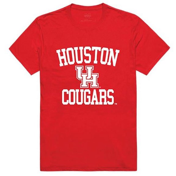 University of Houston Men Arch T-Shirt, Red - Extra Large