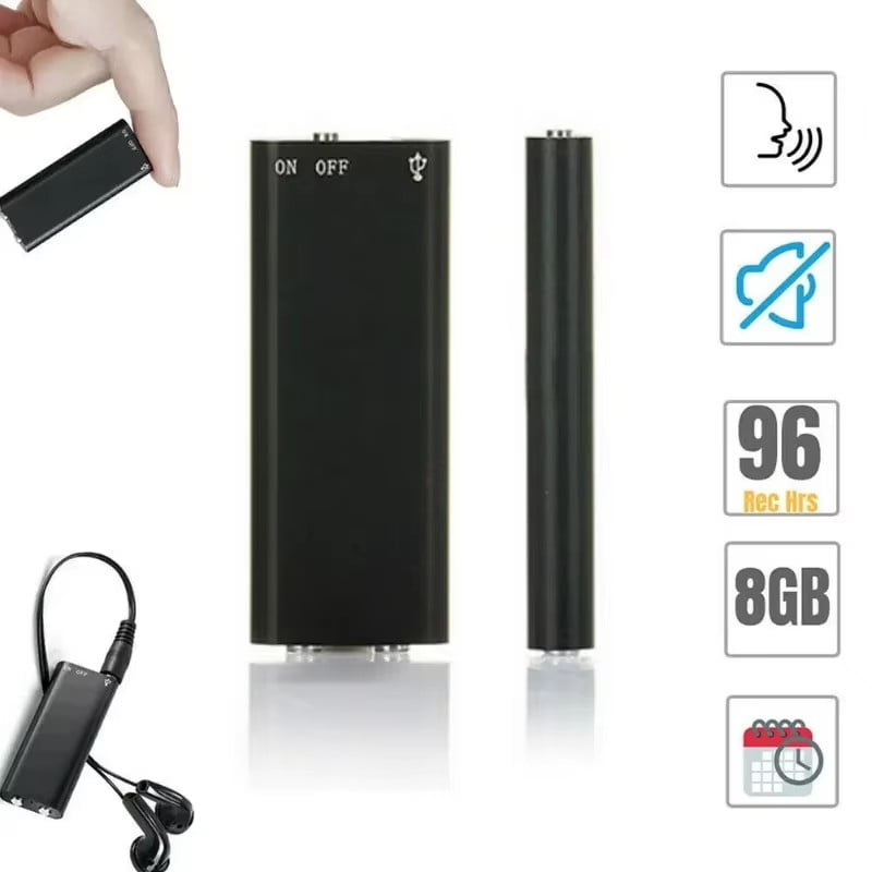 Tape recorder with USB Port 3-in-1 Mp3 Player Professional Voice Digital Audio Mini Voice Recorder 192Kbps Recording WAV