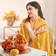 thumbnail image 3 of Christmas Knitted Throw Blanket for Couch Boho Textured Cozy Woven Blanket with Tassels for Sofa Chair Bed Living Room Acrylic Pattern 127*180cm, 3 of 5