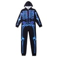 thumbnail image 4 of Franhais Parent-Child Halloween Jumpsuit Long Sleeve Zipper 3D Skull Printed One-piece Loungewear, 4 of 6