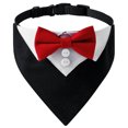thumbnail image 2 of CBFFDC Serviette Triangle pour Animaux de Compagnie Douce Confortable Collier pour Animaux de Compagnie Finition Soignée Design à Boucle Réglable Nœud Papillon Ensemble pour Chien Bavoir Triangle Fournitures pour Animaux de Compagnie Chien, 2 of 7