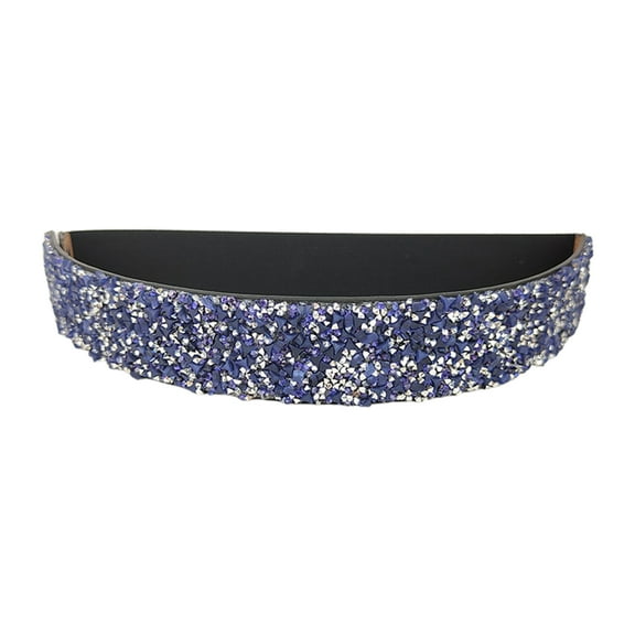 Women Belt Adjustable Elastic Band Shiny Wide Anti-slip Clothes Matching Anti-break Tight Waist Dress Waistband Clothes Accessory