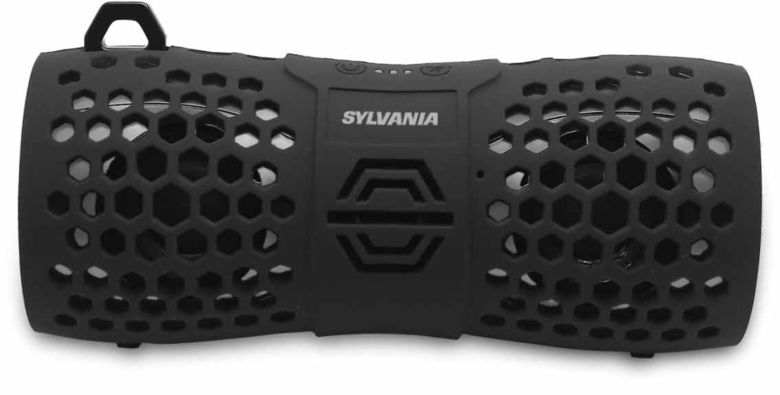 sylvania rugged water resistant bluetooth speaker