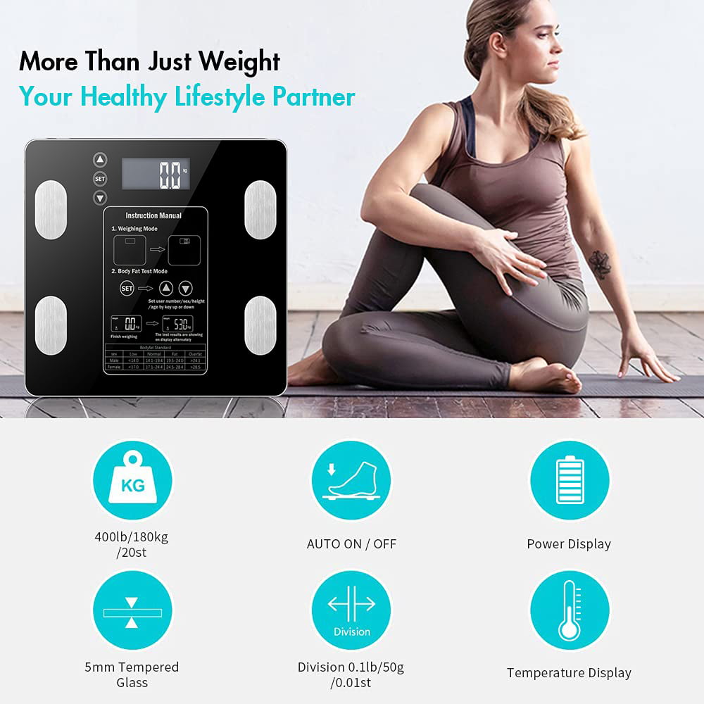 Vanity Planet Form Fit and Bluetooth Digital Body Analyzer - Smart Scale  Tracks 13 Fitness Metrics Including Fat, Weight, Muscle/Bone Mass, Water