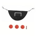 thumbnail image 1 of Trampoline Basketball Hoop Attachment, Universal Baseboard Sun Protection Toy Adjustable Connection Rope for Children, Backyard, Outdoor Sports with 3 Balls 45x35cm, 1 of 6