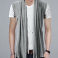 thumbnail image 3 of Joernso Spring Autumn Cardigan Jacket Solid Color Irregular Hem Draping Cardigan Vest Streetwear, 3 of 8