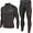 Orange Line, variant on Men's Sports Running Set Compression Shirt Pants Skin-Tight Long Sleeves Quick Dry Fitness Tracksuit Gym Yoga Suits