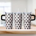 thumbnail image 2 of 20oz elephant Themed Tumbler with Handle Essential Travel Cup elephant Lover Gift Ideal Halloween New Year Present for Women Men elephant Fans, 2 of 6