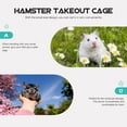 thumbnail image 3 of MasteelfCA Portable Hamster Carrier Cage Outdoor Pet Cage With Mat Drinking Bottle, 3 of 7