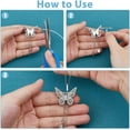 thumbnail image 4 of 4PCS 2 Colors Alloy Pin to Pendant Converter Brooch Converters with 1 Set 49.5cm Silicone Tube Hose for Changing Brooches Pins to Pendant for diy, 4 of 9
