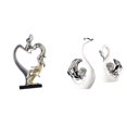 thumbnail image 1 of Figuras Románticas De Pareja Y Cisne Para Dormitorio, Sala De Estar, Boda, Estantería, Armario, Mesa, Centro De Mesa, Decoración Del Hogar, Adorno Coleccionable, Regalo, 1 of 8
