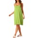 thumbnail image 4 of INSPIRE CHIC Camisón de Mujer Sin Espalda con Tirantes Cruzados, Pijamas Sueltos, Ropa de Casa Casual, Verde Brillante, 4 of 6
