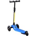 thumbnail image 3 of HighTech Mega GlideKick 3-Wheel Foldable Scooter With Lightup Wheels & Extendable T-Bar - Blue, 3 of 7