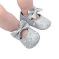 thumbnail image 5 of Baby Sweetie Baby Girls Mary Jane Flats Heart Bow Soft Sole PU Leather Flats Shoes First Walkers Non-Slip Princess Shoes, 5 of 9