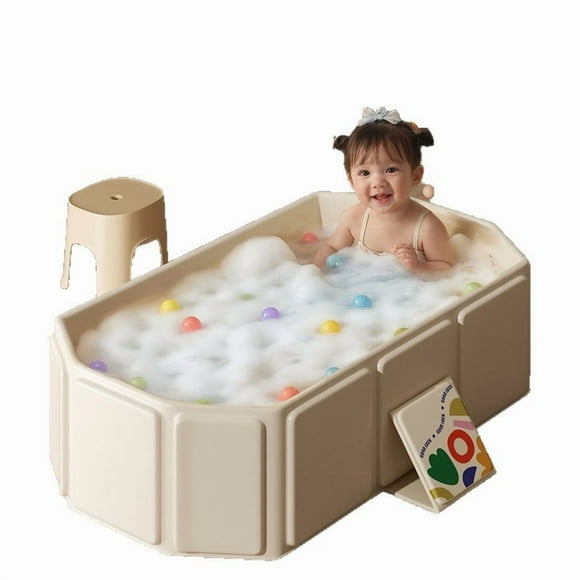 HHBEAUTY Portable Bathtub - Collapsible Bath Tub Non-Slip Base Cat Dog Wash Shower Basin Foldable Bathtub for Small Spaces