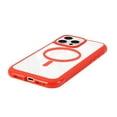 thumbnail image 3 of Dteck Rugged Clear Back Cover For Apple iPhone 13 Pro Max Case Non-Slip Anti-Fingerprint Anti-Scratch Shock-Absorbent PC+TPU Protective Case Cover with Wireless Charging Support Qi,Red, 3 of 6
