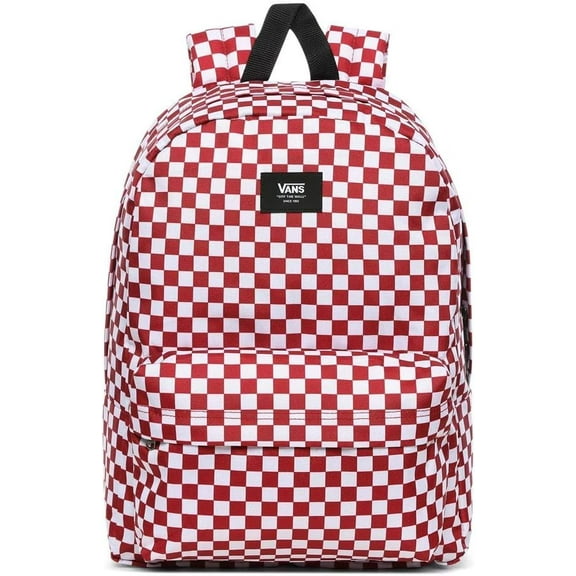 Vans Men's Old Skool III Backpack, Chili Pepper Checkerboard, OS