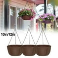 thumbnail image 6 of RichLink 3 Pack Hanging Flowerpot for Outdoor Plants Hanging Baskets with Rustproof Chain,12in, 6 of 9