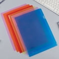 thumbnail image 3 of Colored File Folders Folders for Documents, Plastic File Sleeves for Document Protection, Filing, Storage, Organization Transparent Folders with Pockets, Durable Letter Size Document Holder I, 3 of 6