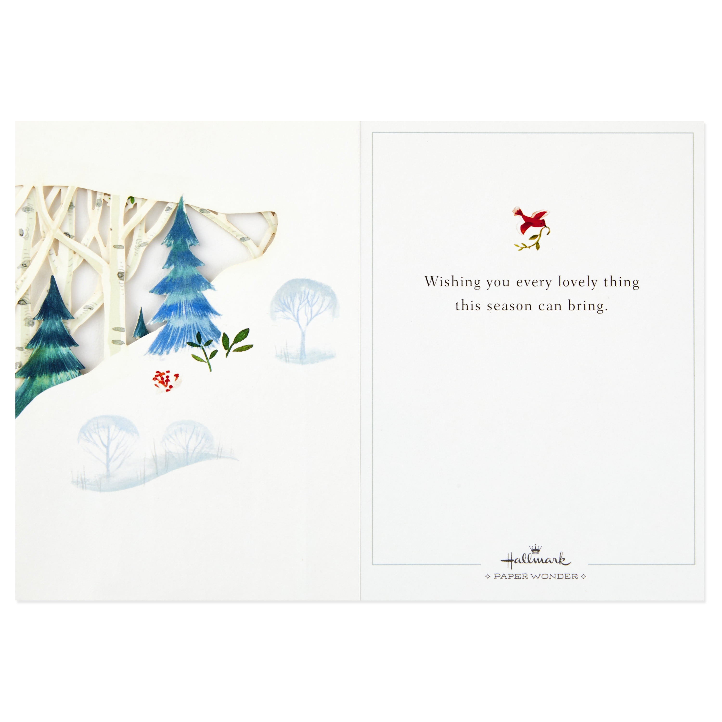 Hallmark Christmas Greeting Card with Envelope, 9.4" x 0.20"