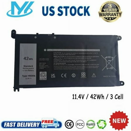 YRDD6 Battery For Dell Inspiron 3582 3593 3793 5493 5584 5593 5480 5590 5594