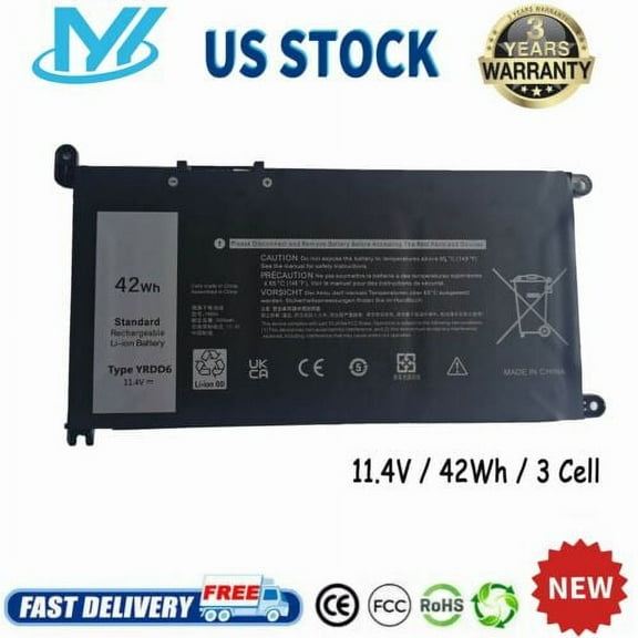 YRDD6 Battery For Dell Inspiron 3582 3593 3793 5493 5584 5593 5480 5590 5594