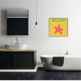 thumbnail image 2 of Stupell Industries Vivid Miami Starfish Silhouette Graphic Art Gray Framed Art Print Wall Art, Design by The Saturday Evening Post, 2 of 8