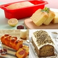 thumbnail image 6 of Silicone Bread and Loaf Tins, 2Pack Silicone Non Stick Baking Moulds Pan for Cakes, Breads, Meatloaf, Pie, Pancakes, Pizza, 6 of 7