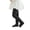 Black-06, variant on Girls Vertical Ribbed Knit Tights High Stretch Soft Footed Pantyhose Solid Color Kids Stockings 0-9Y