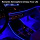 thumbnail image 4 of Tira de luces LED para interior de coche, 3M, USB, luces estroboscópicas brillantes de neón, kits de iluminación ambiental para decoraciones de coche (azul), 4 of 5