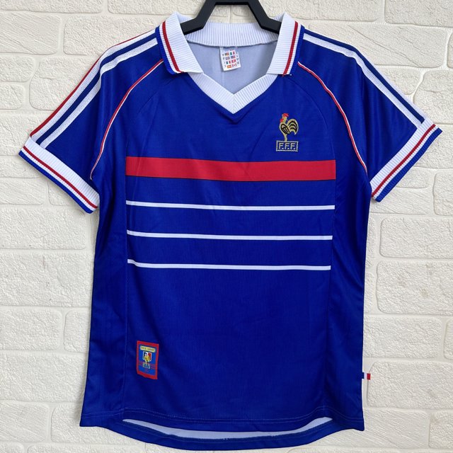 1998 Retro France Home. Football Classic Jersey