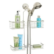 iDesign, XL Shower Hose Caddy, Silver Satin, Forma Collection