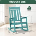 thumbnail image 5 of SERWALL Oversize Rocking Chairs Set of 2, Outdoor Rocker for Porch, HDPE Rocking Chairs, 5 of 9