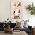 thumbnail image 4 of WFSposter Little Rabbit Poster Bunny Print Pastel Color Art Portrait Art Watercolor Art Gift for Kids & Parents Chic Decor for Nursery,Bedroom or Kid's Room 8x10 Wall Art, 4 of 7
