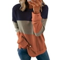 thumbnail image 4 of idosla Womens Casual Fashion Sweatshirts Loose Pullover Sweatshirt Long Sleeve Crewneck Tops (Orange, XL), 4 of 4