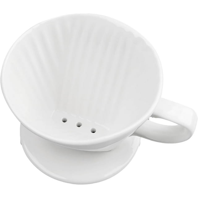 Handmade Pour Over Ceramic Coffee Dripper - Authentic Brewing Experience for Camping, Office, and Home.
