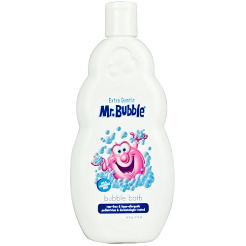 Mr. Bubble Extra Gentle Liquid Bubble Bath, Fragrance Free 16 Oz, 3